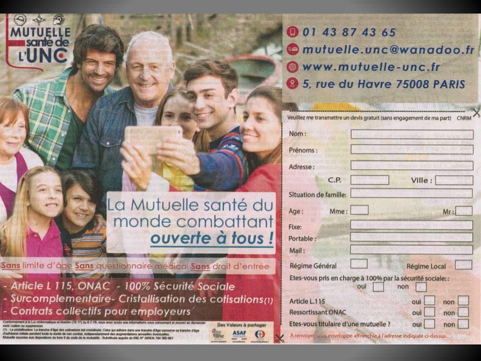 Mutuelle santé combattant UNC